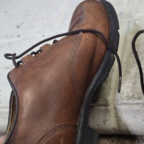 Vintage Used Nike Golf Shoes Leather Brown Mens Size 8.5 - Picture 10 of 13